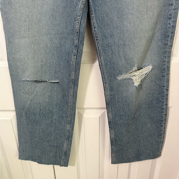 Hudson Los Angeles Women’s NWT Raw Hem Distressed size 32 Straight leg - Picture 10 of 12
